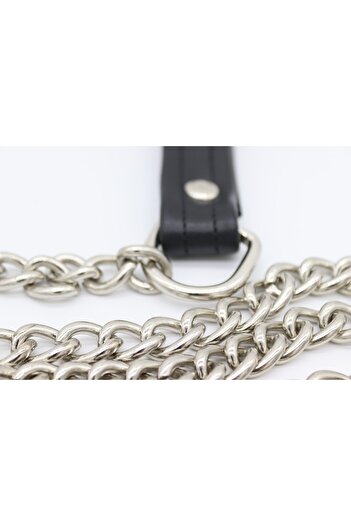 Anatolia Leather Handle Dog Walker Chain 8mm X 140cm