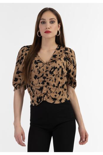 Faina Drapiertes Blusenshirt caneva