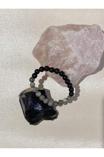Luna Onyx and Jasper Stone Bracelet