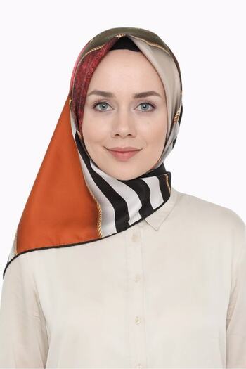 Levidor Women's Khaki Trend Twill Polyester Scarf