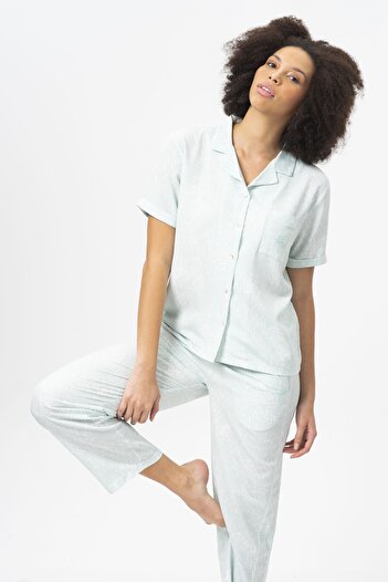 United Colors of Benetton Kadın Pijama Üstü Bnt-w20413 Yeşil