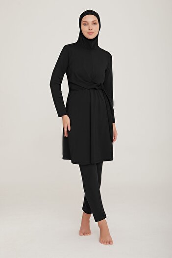 Remsa Mayo Μαγιό Lycra Full Covered Hijab Luka 8035 Μαύρο