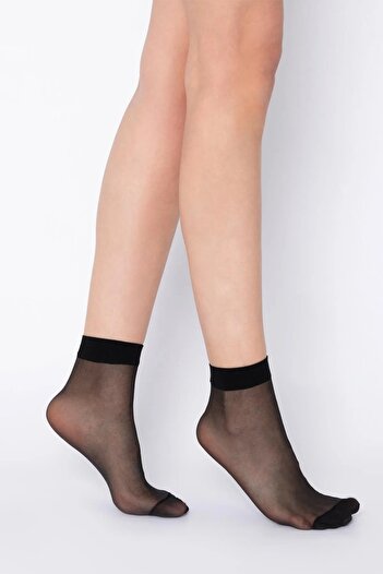 comstar Women's Thin Socket 20 Den Socks, Women's Socket Socks, Black Socks, Skin Colored Socks