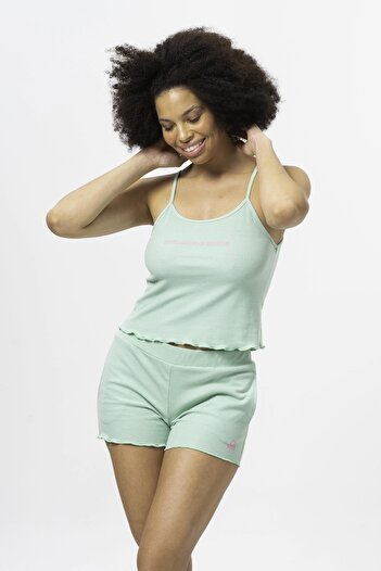 United Colors of Benetton Pijama Takımı Kadın Set Bnt-w20427 Yeşil