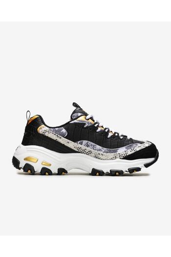 SKECHERS D'LITES-RUNWAY READY Women's Black Sneakers - 11918 BWGD