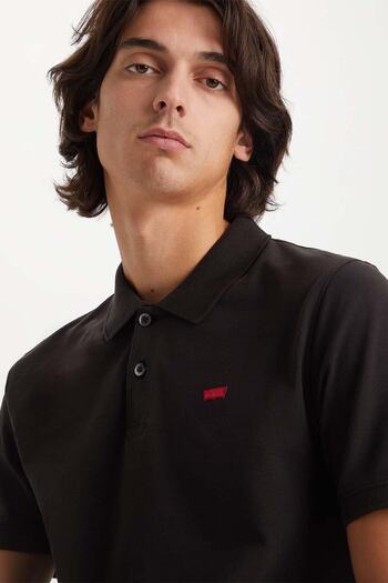 Levi's Černé pánské polo tričko Crew Neck - A4842-0015
