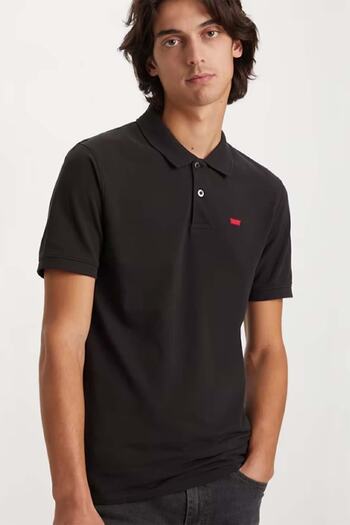 Levi's Černé pánské polo tričko Crew Neck - A4842-0015