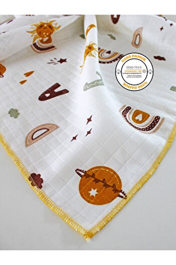 femmstore 90x90 Cm Organic Space - Multi-Purpose Muslin Blanket