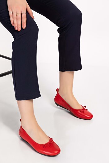 Gondol Genuine Leather Daily Ballerinas Esl.201