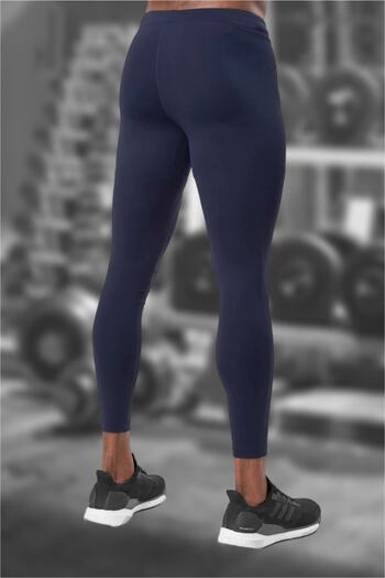 BESSA Men's Navy Taining Cotton Lycra Sports Tights