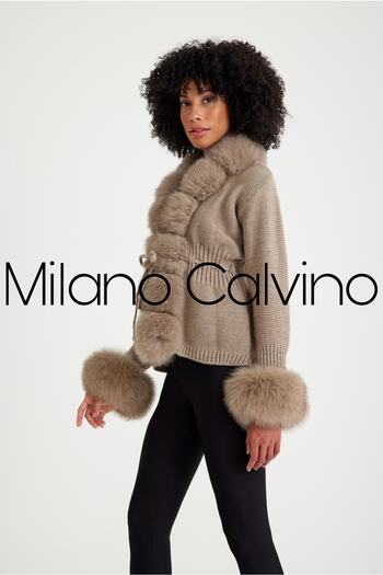 Milano Calvino Kürklü Triko Hırka