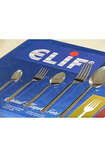 Elif Istanbul Model 60 Parça Kaşık Çatal Seti 18/10 Çelik