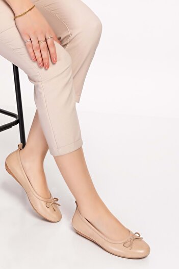 Gondol Genuine Leather Daily Ballerinas Esl.201