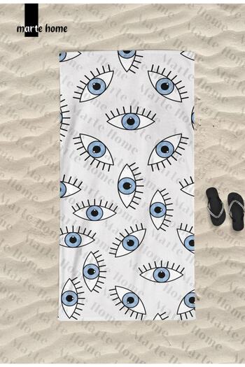 Marte Home Πετσέτα θαλάσσης Blue Eyes