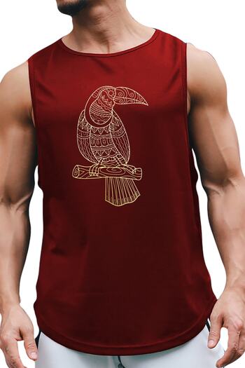 BLUU Parrot Sleeveless Athlete T-shirt Tank Top Sports Athlete