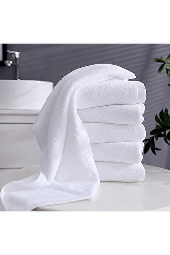 SHAL HOME 100% Cotton Set of 4 Hotel Towels 50x90cm