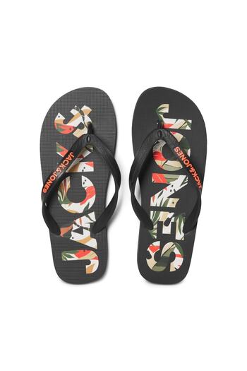 Jack & Jones 12230642 Jfwlogo Palm Print Flip Flop