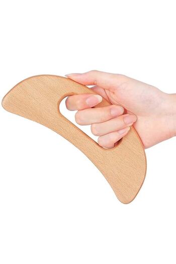 HOOK Lymph Drainage Massage - Natural Wooden Massage Tool, Firming