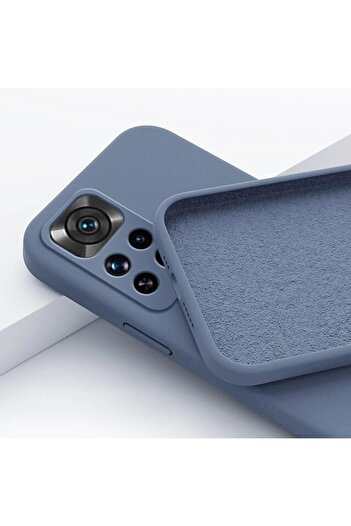 Fibaks Redmi Note 12 Pro Case Launch Camera Protected Velvet Soft Textured Silicone Inside