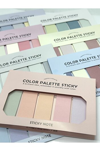 Padme studio Postit-sticky Notes-bloknot - 1 Adet(5’Lİ SÜTUN ŞEKLİNDEDİR)/random Olarak Gönderilecektir.