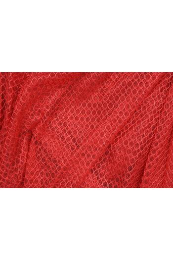 AKÇA TEKSTİL Orchid Red Color Single Wing Ready-made Planted Pleated Background Curtain 300*260 Cm