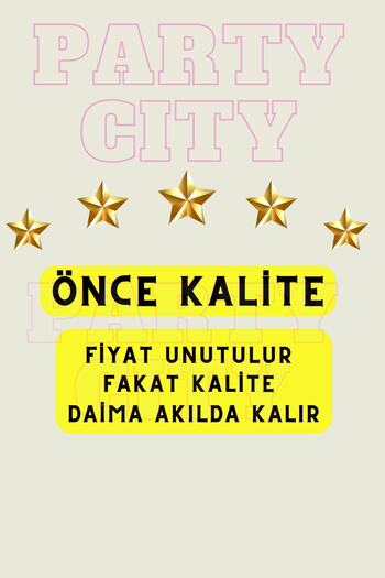 Party City Gökkuşağı Balon Seti 6 Yaş Rakam Folyo Balon Doğum Günü Konsept Parti Kutlama Seti