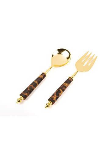 Mikasa Moor Gold Leo 2-Piece Salad Service