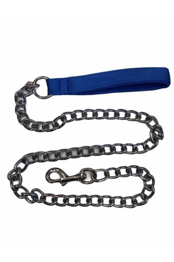 Royalist Blue Soft Handle Chain Leash 5 Mm X 120 Cm