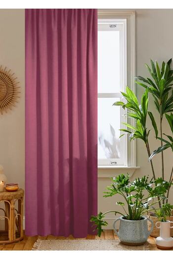 home color home Dried Rose Honeycomb Velvet Textured Background Curtain Flat Stitched Extraphore Drawstring 1st Class Quality