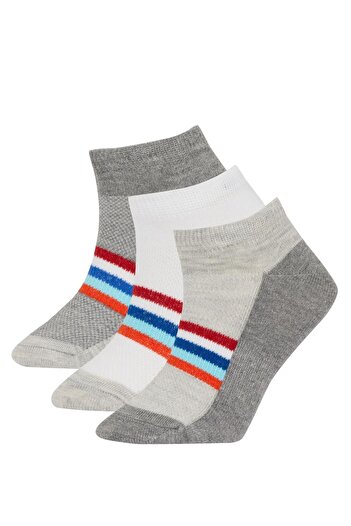 DeFacto Boy's 3-Piece Cotton Booties Socks