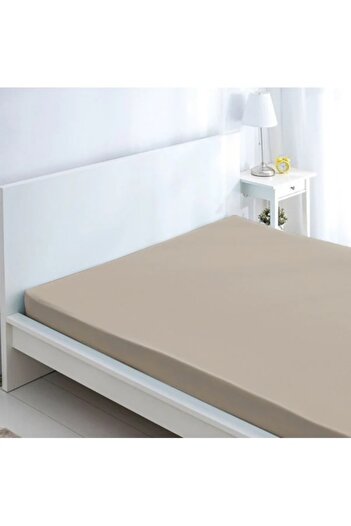 SHERLOCK HOME قهوة حليب مطاطية من القطن الممشط مقاس 160 × 200 مزدوجة