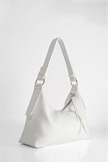 Rimense White Hand And Shoulder Bag