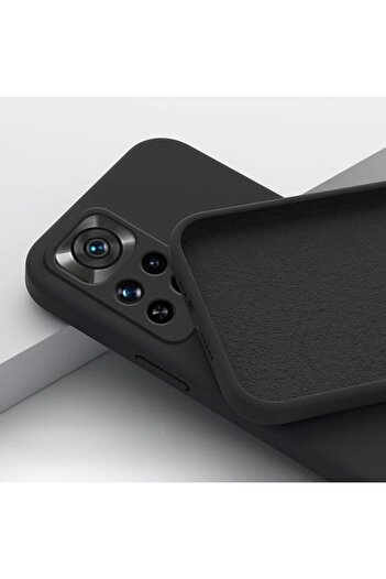 Fibaks Redmi Note 12 Pro Case Launch Camera Protected Velvet Soft Textured Silicone Inside