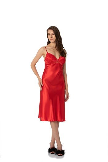 Pierre Cardin Satin Lace Nightgown - 900