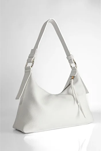 Rimense White Hand And Shoulder Bag