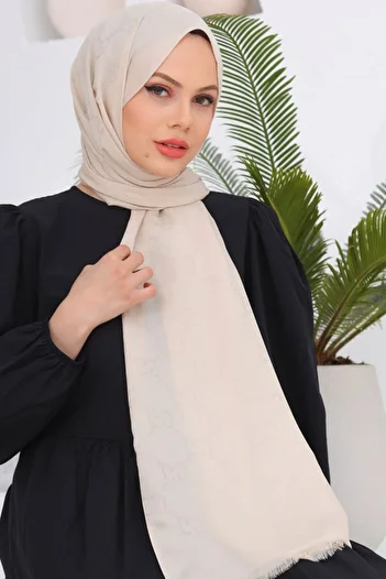FRESCO SCARFS Women's Hijab Silky Cotton Jacquard G Pattern Shawl*tas