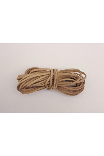 angel çanta aksesuar Δερμάτινο σχοινί Mink Nubuck 5 μέτρων Νο:8