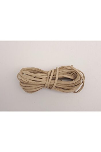 angel çanta aksesuar Δερμάτινο σχοινί 5 μέτρων Light Mink Nubuck No:7
