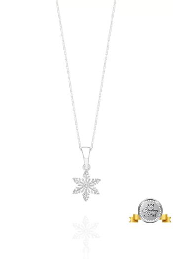 Adal Silver 925 Ayar Gümüş Minimal Kar Tanesi Kolye Ucu