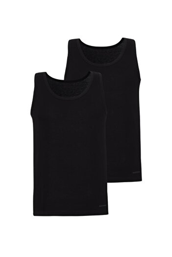 Blackspade Men's Black Undershirt 2 Pack Loose Fit 9225