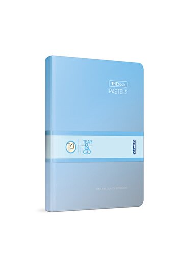 Gıpta Thebook Pastels Stitched Hard Cover 20x28 120 Sheets Checkered Notebook Blue