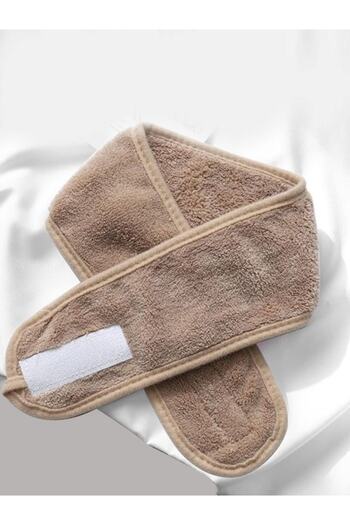 HIZSOY TEKSTİL Towel Hair Band Velcro Makeup Headband Athlete Hair Band