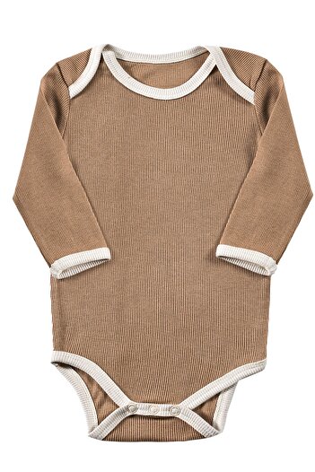 tinylamb Coco Cream Bebek Takımı 2 Parça Unisex Organik Pamuk Yenidoğan Zıbın Pantolon Alt Üst Hediye Seti