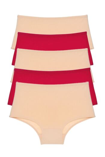 FOURAA Women's High Waist Mix Color Panties - Mixed Color High Waist Panties Bato Women's Panties