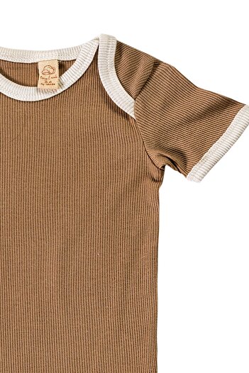 tinylamb Happy Moon Bebek Takımı 2 Parça Unisex Organik Pamuk Yenidoğan Zıbın Pantolon Alt Üst Hediye Seti