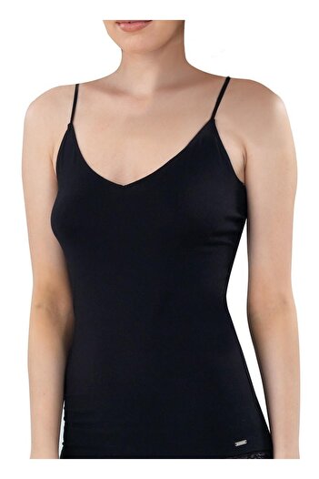 Blackspade Women's Black Strappy Undershirt 1627
