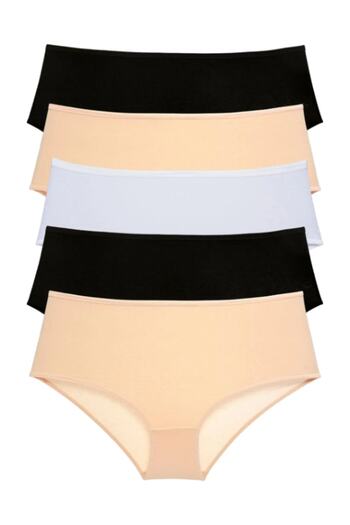 FOURAA Women's High Waist Mix Color Panties - Mixed Color High Waist Panties Bato Women's Panties