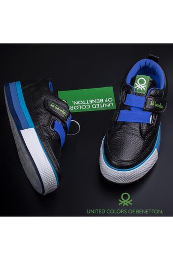 Benetton Black Baby Unisex Sports Shoes Bn-30445