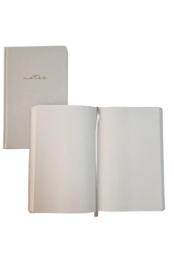 blume Acar Linen Hard Cover 13*21 Cm 240 Pages Dot Notebook