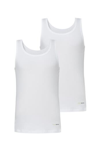 Blackspade Men's White Undershirt 2 Pack 9678